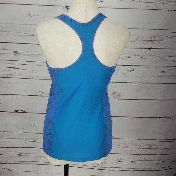 Nike Drifit Blue teal Grey racerback Med Tank top‎ - Picture 9 of 9